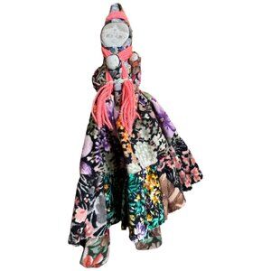 RARE! Vtg Turkish Soganli Folk Art Doll HANDMADE Twin Babies 10.5" Tall x 7.5" W